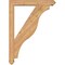 Ekena Millwork Funston Arts and Crafts Smooth Bracket w/ Offset Brace, Western Red Cedar, 5 1/2"W x 32"D x 44"H BKT0604X32X44FST03SWR - alternate 3